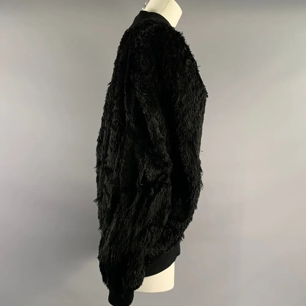 TOM FORD Size S Black Not Listed Textured Faux Fur Zip Up Jacket - Picture 2 of 4